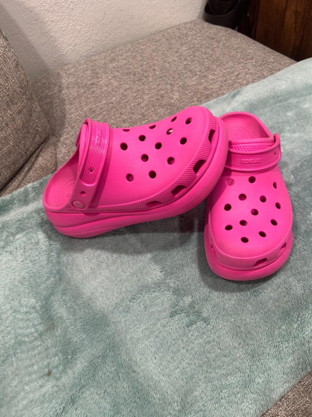 CROCS Kids Classic Clog Sandals in Hot Pink